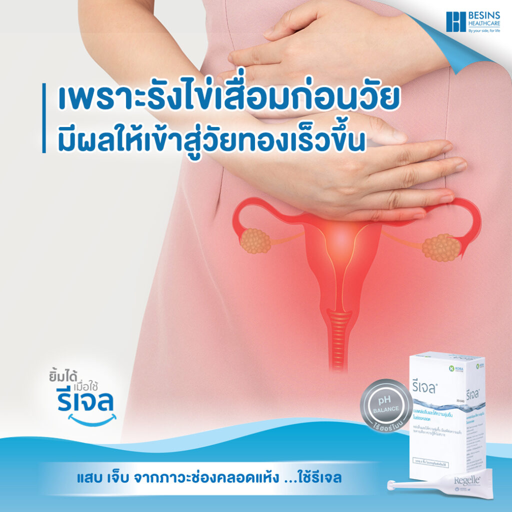 เพราะรังไข่เสื่อมก่อนวัย ทำให้ประจำเดือนหมดก่อนเข้าสู่วัยทอง